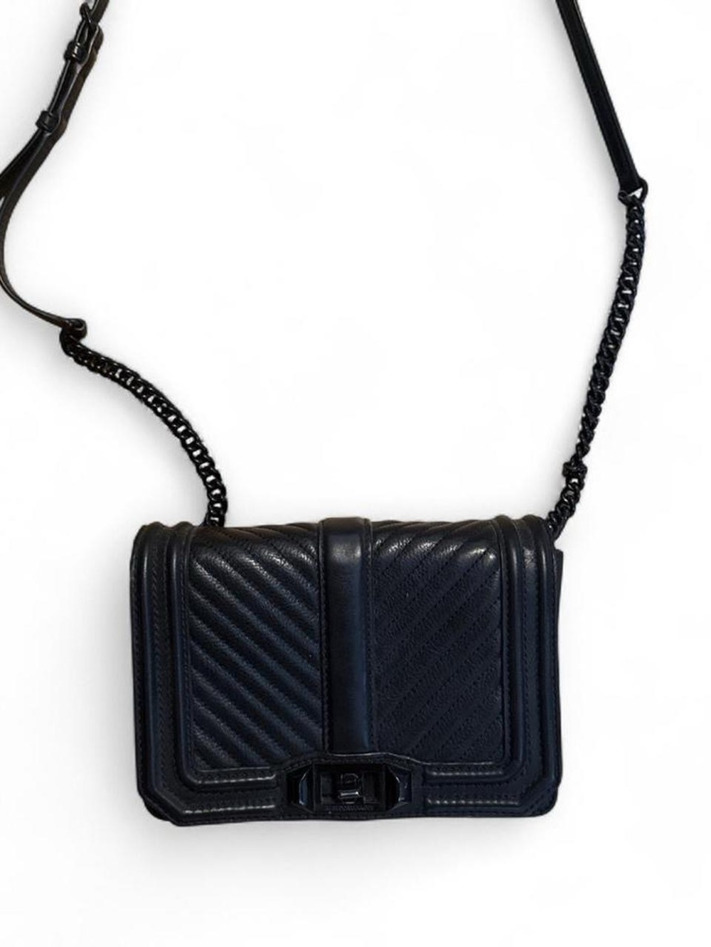 Rebecca Minkoff Black Quilted Leather Crossbody
